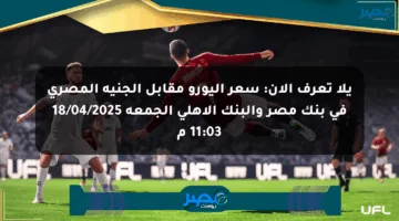 يلا تعرف الآن: سعر اليورو مقابل الجنيه المصري في بنك مصر والبنك الأهلي الجمعة 18/04/2025 11:03 م